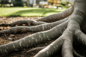 gros-plan-racines-mimosa-lumiere