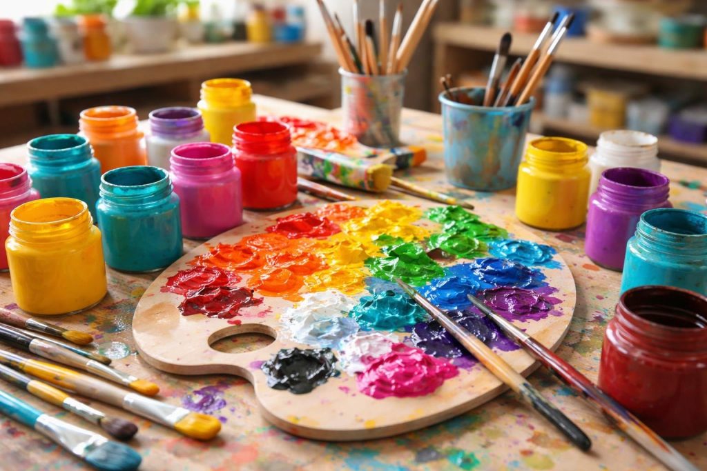 atelier-bricolage-peinture-palette-couleurs