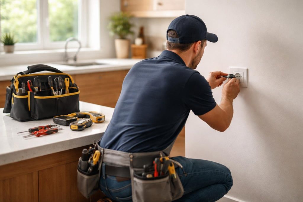 electricien-cuisine-moderne-reparation-prise
