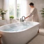 salle-bain-moderne-baignoire-plantes